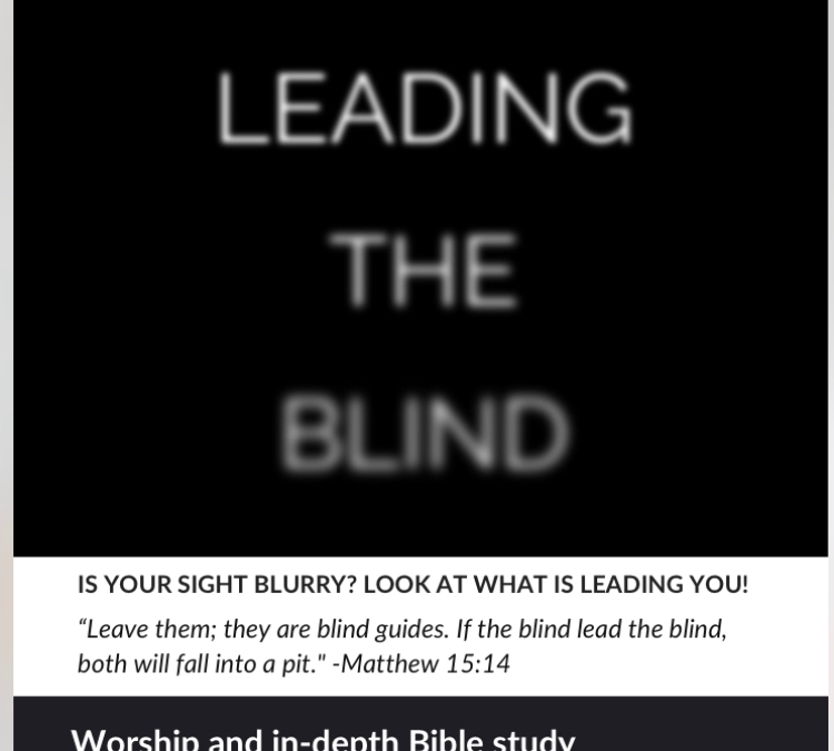 BLIND LEADING THE BLIND
